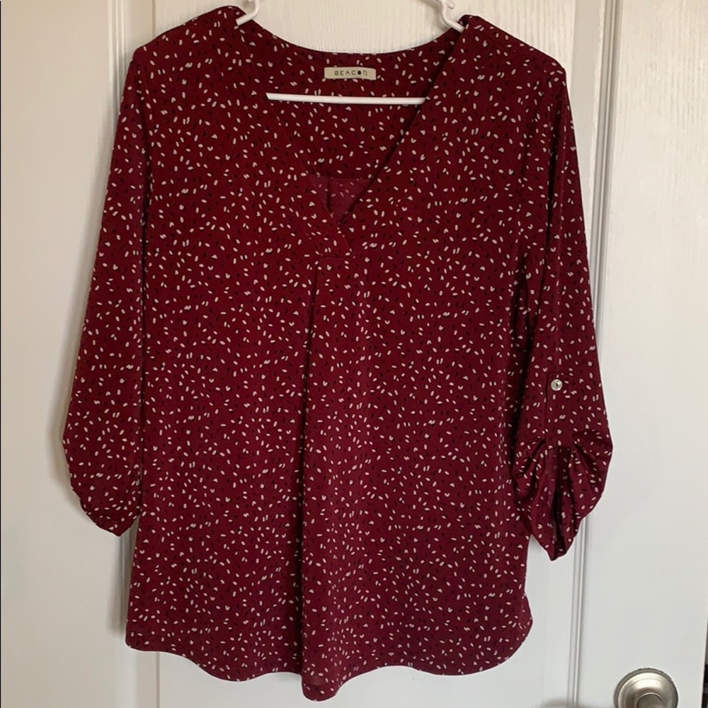 Cute V-neck blouse